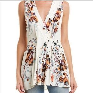 Free People Blossoms Stars Tunic Top